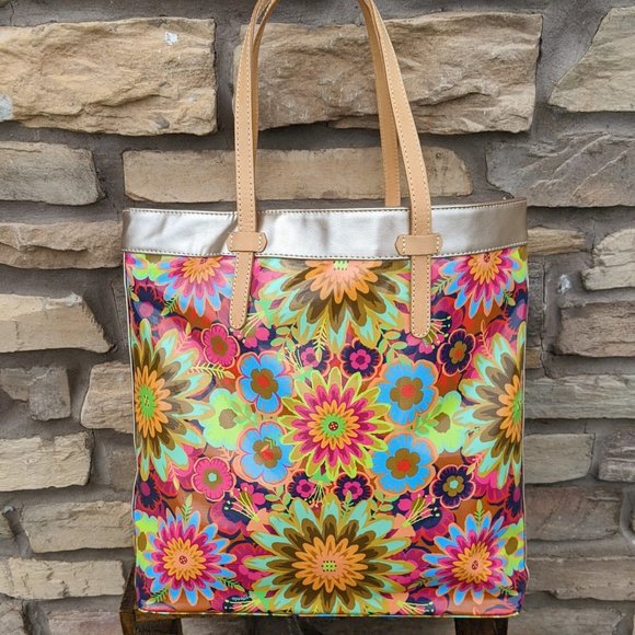 NWT New Consuela Slim Tote Trista Busy Floral